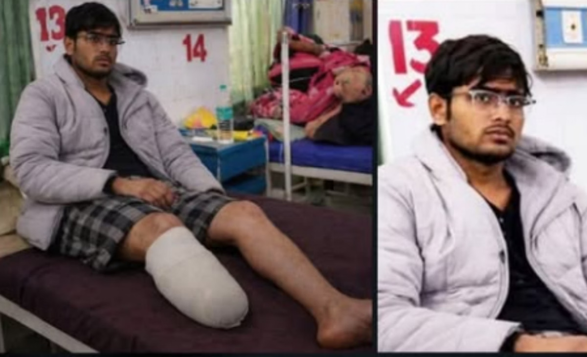 جوان هندی برای ورود به دانشگاه طبی پایش را قطع کرد