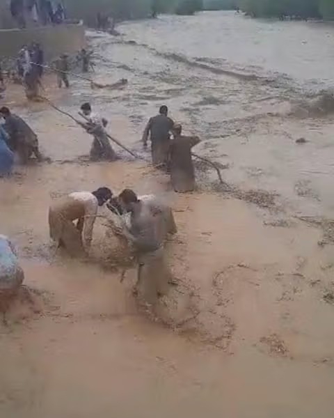 گروه طالبان: در پی سیلاب‌ها در چندین ولایت، ۱۷ نفر جان باختند