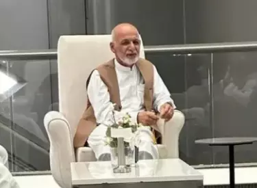 غنی امارات را ترک کرده است