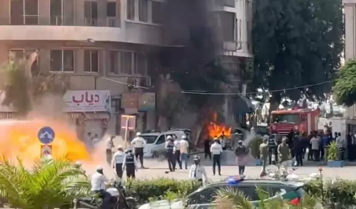 دو انفجار در نزدیکی اقامتگاه رییس‌جمهور فرانسه در سوریه