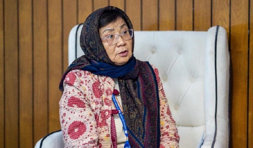 زنان معترض: رییس یوناما مامور امریکا برای سفیدنمایی طالبان است