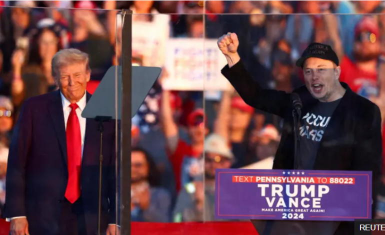 ترامپ برای ایلان ماسک یک کرسی جدید در دولت امریکا ایجاد می‌کند