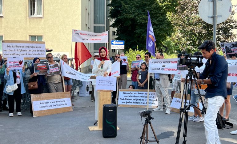 تظاهرات دیاسپورای افغانستان علیه تعامل آلمان با طالبان