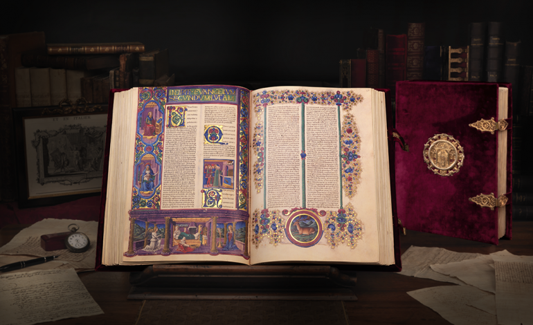 استفاده از لاجورد افغانستان در نقاشی‌های یک انجیل  ۵۰۰ ساله