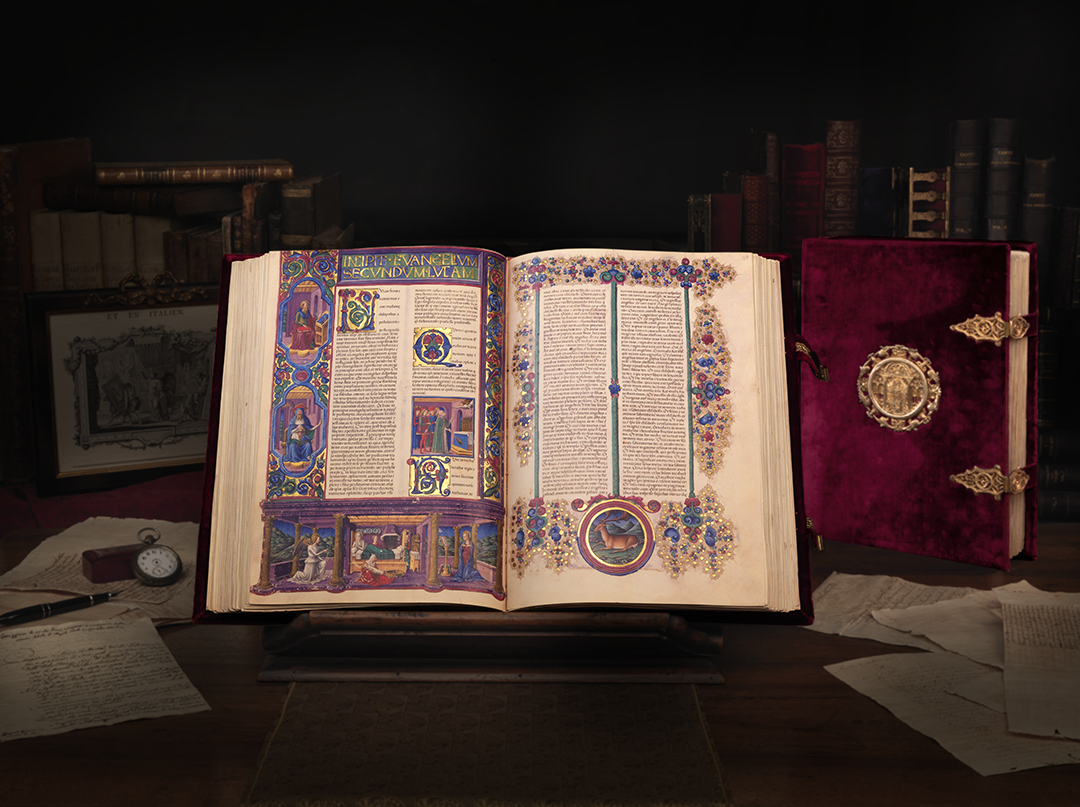 استفاده از لاجورد افغانستان در نقاشی‌های یک انجیل  ۵۰۰ ساله